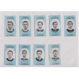 Cigarette cards, Cope's, Noted Footballers (Clips, 500 subjects), 17 cards, Bradford (9), nos 310-