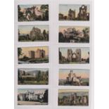 Cigarette cards, Fairweather & Sons, Historic Buildings of Scotland (set, 50 cards) (1 with mark