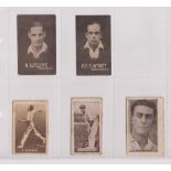 Trade cards, Australia, 5 cricket cards, MacRobertson's, Cricketers, 2 cards, H. Sutcliffe (Yorks) &