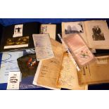 Military Photographs and Ephemera, photos mostly laid down in albums dating from 1900 onwards. Lot