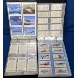 Cigarette & trade cards, Aviation, a collection of sets, part sets & odds in two packed albums,