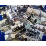 Postcards, a good collection of 36 cards of Hampshire with RP's of London Rd Basingstoke, Birch