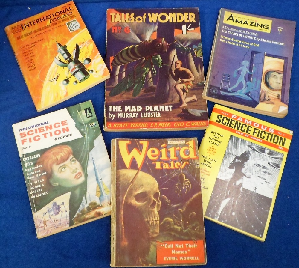 Science Fiction, 100+ USA and UK soft backed books dating from the 1930s to the 1970s. Titles