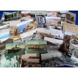 Postcards, Isle of Man, a collection of approx. 160 cards, RP's & printed, inc. street scenes,