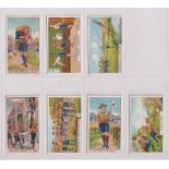 Trade cards, Pascall's, Boy Scout Series, 7 cards, all with 'Parlour Stores' backs, Carrying