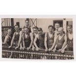 Football press photograph, Cardiff City 1926/27 FA Cup Final, approx. 8 x 5 inch, of players