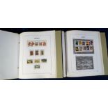 Stamps, Stanley Gibbons hingeless albums in slipcases GB II, III and IV together with Australia I,