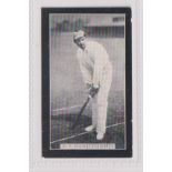 Cigarette card, Smith's, Champions of Sport (Blue back), Cricket, type card, K. S. Ranjitsinhi,