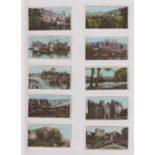 Cigarette cards, Player's, Castles & Abbeys (White border) (set, 20 cards) (gd)