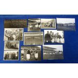 Football photographs, Birmingham City FC tour of Sweden 1946, a group of 11 original photos, various