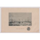 Cigarette card, Player's, Cabinet Size Pictures (Green front, printed back), type, 'Jubilee Naval