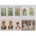 Cigarette cards, Wills (Australia), 27 cards from various Wills issue cricket sets showing