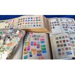 Stamps, Large collection of mainly Commonwealth stamps in 7 albums, on pages, covers and loose.