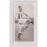 Football autograph, Stanley Matthews, Stoke City, Churchman's Cigarette card from the Association