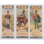 Trade cards, Propert's, Famous British Regiments, (set, 6 cards, bookmark size) (vg) (6)