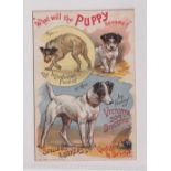 Trade card, Spillers & Bakers Ltd, advertising type card for Victoria Dog Biscuits, UNRECORDED? (gd)