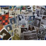 Postcards, a mixed subject collection of approx. 90 cards inc. Royalty (10), animals (20) (dogs,