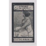 Cigarette card, Robinson & Barnsdale, Actresses, Colin Campbell, type card, Miss B. Leatherstone (