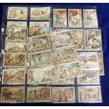 Trade cards, Liebig, a collection of 7 scarce Dutch language sets, S322 Pierrot Unwell, S353 Faust