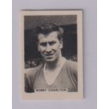 Trade card, Anon (Colinville), Football Internationals - British, type card, Bobby Charlton,