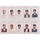 Cigarette cards, Wills, Cricketers, two sets, large & small 'S' (WILLS'S', 25 cards) & (WILL's, 50