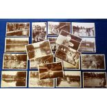 Postcards, Middlesex, a collection of 19 RP cards of 'The Ducker' Harrow. A large swimming pool area