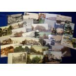 Postcards, a Berks/Hants mix of 30 cards with RP's of Bramley Rectory, Bramley St, Stock's Farm