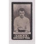 Cigarette card, Cadle's, Footballers, type card, Stephen Bloomer, Derby County (slight edge wear,