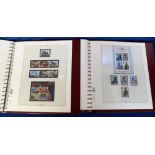 Stamps & Albums, 5 GB Lindner albums in slipcases with hingeless pages 1953-2011 as new, 3 still
