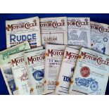 The Motor Cycle Magazine, 11 issues dating from 1936 to 1939, containing many interesting vintage