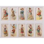 Cigarette cards, USA, Kimball, Dancing Women, 20 cards (gen gd) (20)