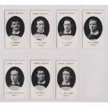 Cigarette cards, Taddy, Prominent Footballers (No footnote), Cardiff, 7 cards, J. Brown, P.F.