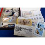 Stamps, Thematic collection of all world dog stamps, mint and used in 2 stock books, packets and