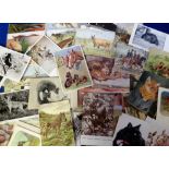 Postcards, a good mix of approx. 120 cards of animals and birds inc. Zoo and Wild, dog, cats, horses