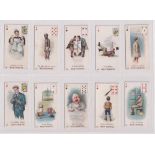 Cigarette cards, Wills, Double Meaning (P/C inset) (set, 52 cards) (gd/vg)