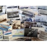 Postcards, Shipping, a collection of approx. 160 cards ,RP's & printed, mostly showing ships inc.