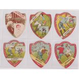 Trade cards, Baines, Rugby, a collection of 22 shield shaped cards inc. Hunslet (x2 different),