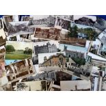 Postcards, East Midlands, a collection of approx. 300 cards, RP's and printed from Northamptonshire,