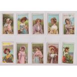 Cigarette cards, Phillips, Beauties (Numbered B801-B825) (set, 25 cards) (gd/vg)