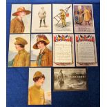 Postcards, Women at War, WWI, inc. Reg Maurice, The Army and Navy Girls by Henderson (4), W.A.A.C.
