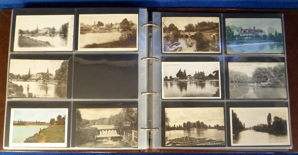 Postcards, a modern album of approx. 300 Thames view cards from London to Eton & Windsor with RP's - Image 4 of 4