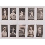 Cigarette cards, Tennis, three sets, Churchman's Lawn Tennis (50 cards, 2 with marks, rest gd),