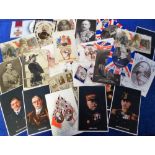 Postcards, WWI, Leaders, inc. Royalty, Patriotic, Churchill, Jellicoe, Kitchener, Haig, Beatty,