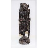 Chinese root carved figure of a sage, height 23cm (af).