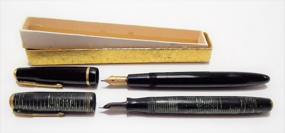 Early 20th Century Parker Vacumatic fountain pen with 14ct gold automatic nib pat. no. 318922;