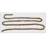 9ct gold fancy belcher link necklace (AF), weight 9.6g approx