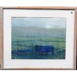 PAUL LEWIN 'St. Just Rooftops' Mixed media Signed and dated '96 Further signed, inscribed and