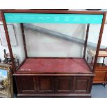 Good early 20th Century mahogany museum five glazed display cabinet by A. Edmonds & Co. Ltd,