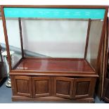 Good early 20th Century mahogany museum five glazed display cabinet by A. Edmonds & Co. Ltd,