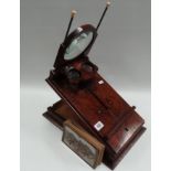 Victorian walnut combined graphoscope and stereo viewer